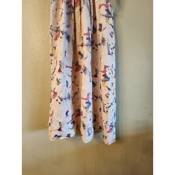 Bellambra 100% Italian Linen Halter Shift Dress SZ S Pink - Picture 3 of 9